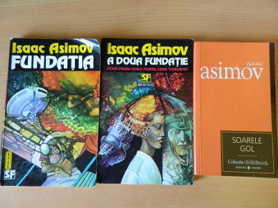 Lot Isaac Asimov , Fundatia , A doua Fundatie , Soarele gol + R. Bradbury foto