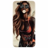 Husa silicon pentru Xiaomi Mi A1, Tattoed Girl