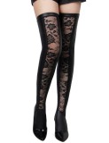 Ciorapi Eross Front Lace XS/M Negru