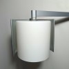 Aplică RUGGIU Postmodernă, Articulată, Vintage, Sticlă Murano, Iluminat Arhitectural, E14, Gri Grafit, 35cm