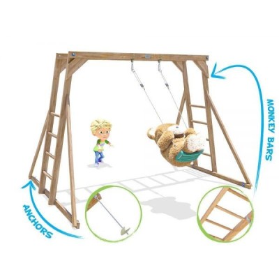 Catarator Monkey Bars cu leagan Dunster House foto