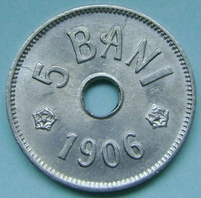 ROMANIA, 5 BANI 1906 J_aUNC-UNC * cod 115 foto