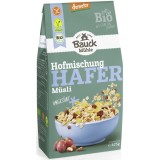 Musli Neindulcit Bauckhof Ovaz Stafide Alune Fara Gluten Bio Demeter 425g