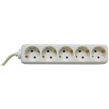 PRELUNGITOR Bachmann, Schuko x 5, conectare prin Schuko (T), cablu 1.5 m, fara protectie, alb, &quot;BM-3812500&quot; (timbru verde 0.18 lei)