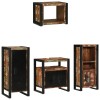 VidaXL Set de mobilier pentru baie cu raft 4 pcs Lemn recuperat solid