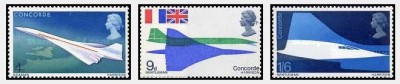 Marea Britanie 1969 - Avion Concorde, serie neuzata foto