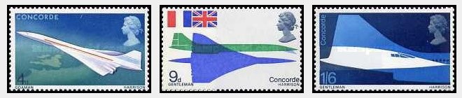 Marea Britanie 1969 - Avion Concorde, serie neuzata