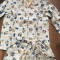 Pijama vintage, de fete, anii 90, finet imprimat, Conted Dorohoi, marime 32-I