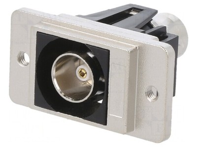 Adaptor BNC Soclu Metalic 75&amp;Omega; Argintiu foto