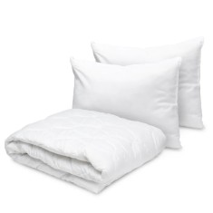 Set Pilota Ultrasonic 200x220 Cm+2 Perne Albe 50x70 Cm