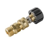 Adaptor de la cupla prin infiletare M22 la cupla rapida standard 1/4" - Filet exterior pe lancea de apa