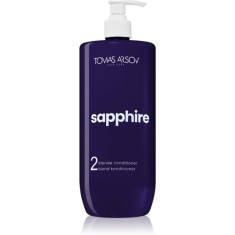 Tomas Arsov Sapphire Blonde Condicioner balsam profund hrănitor pentru păr &icirc;n nuanțe reci de blond, decolorat sau șuvițat 1000 ml