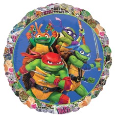 Balon folie Teenage Mutant Ninja Turtle rotund 43 cm foto