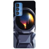 Husa compatibila cu Motorola G100 model Love Outer Space, Silicon, TPU, Viceversa, Transparent, Carcasa