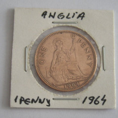 M3 C50 - Moneda foarte veche - Anglia - one penny - 1964