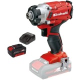 Einhell TE-CI 18/1 Li PXC + Starter Kit - Masina de insurubat cu impact 140 Nm + Set 1 acumulator si incarcator Li-Ion 18 V 4 Ah
