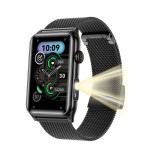 Cumpara ieftin Smartwatch iSEN G50, Metal negru, 1.57, IPS HD, Bluetooth 5.4, Apeluri Bluetooth, Puls, SpO2, Temperatura, Somn, HRV, Moduri Sport, IP68, Baterie 250m