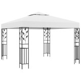 VidaXL Pavilion de grădină, alb, 3 x 3 m, 180 g/m&sup2;