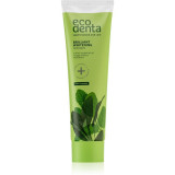 Ecodenta Green Brilliant Whitening pasta de dinti albitoare cu Fluor pentru o respirație proaspătă Mint Oil + Sage Extract 100 ml