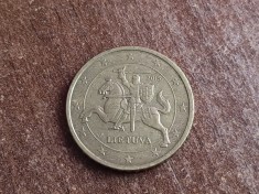 C50 - Moneda foarte veche - 50 euro centi - Lituania - 2015