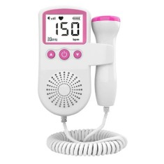 Monitor Fetal Doppler, Cyrax, Monitorizare Sarcina, Ritm Cardiac, Ecran LCD 4.5 cm, 2 x Baterii AA (neincluse), Portabil, din ABS, 12.8 x 9.6 x 3 cm,