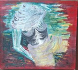 Tablou Original &ndash; Acrilic pe P&acirc;nză &ndash; Rom&acirc;nia 1978 &ndash; Stil Expresionist Figurativ