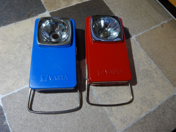 Lanterna metalica vintage Varta /set 2 bucati