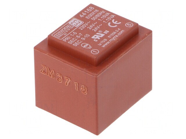 Transformator &icirc;ncapsulat 2,3VA 230VAC 24V PCB
