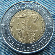 3c - 500 Lire 1997 Italia / moneda comemorativa Politie / Polizia di Stato