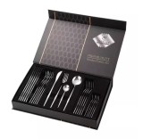 Set 24 tacamuri portungheze, Royal Inox, Argintiu