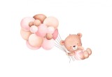 Cumpara ieftin Sticker decorativ Ursulet, Roz, 55 cm, 3917ST, Oem