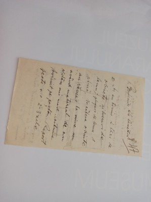 AUREL FILIMON, SCRISOARE , 1914 **Personalitate de marcă a orașului T&amp;icirc;rgu-Mureș, ETNOGRAFIE foto