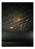 Tablou Canvas Umbre și Lumină &icirc;n Geometrie Plutitoare, 26 x 39 cm, CMCLASS