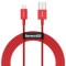 Cablu incarcare si transfer date Baseus Superior Rosu, USB/Lightning, 2.4A, 1m