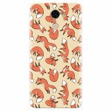 Husa silicon pentru Huawei Nova Lite Plus, Red Foxes