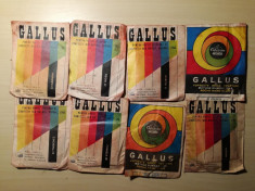 Lot 8 plicuri GALLUS, vopsea textile, comunism, Colorom Codlea foto