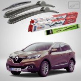 Cumpara ieftin Ștergătoare Renault Kadjar I SUV 2015-2017 | Set Față și Spate Flat &ndash; TeamCar&reg;