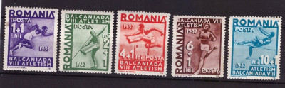 1937 - Balcaniada de Atletism, serie neuzata foto