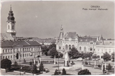 AS - ILUSTRATA 1169, ORADEA - PIATA MARESAL MALINOVSKI, ANUL 1961 foto