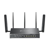 TP-Link Omada 4G+ Cat6 AX3000 Gigabit VPN Gateway cu 4 Porturi PoE+, Dual Band WiFi, Dual SIM