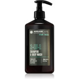 Arganicare For Men 2-In-1 Shampoo &amp; Body Wash 2 in 1 gel de dus si sampon pentru barbati 400 ml