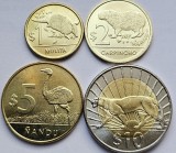 Set 4 monede 1,2,5,10 pesos uruguayos 2015-2022 Uruguay, unc, km#34-37, America Centrala si de Sud