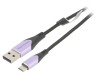 Cablu Vention USB 2.0 A la Micro B, 1m, Negru - Transmisie 480Mbps, Suport 3A