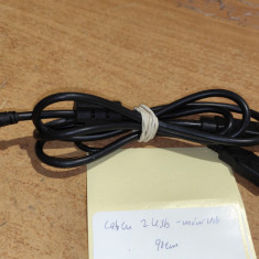 Cablu 2Usb - mini Usb 90cm
