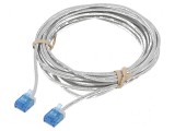 Cablul de rețea U/FTP 6a 5m LSZH gri 32AWG placat cu aur, Goobay