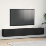 vidaXL Dulapuri TV, 2 buc., stejar negru, 100x30x30 cm, lemn prelucrat