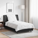 vidaXL Duvet pentru Toate Sezoanele cu pernă 2 pcs Alb Microfibră 3376543