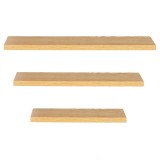 Set 3 rafturi plutitoare decorative de perete, din MDF cu suport metalic, 30, 45 si 60 cm, maro Household NewTrend
