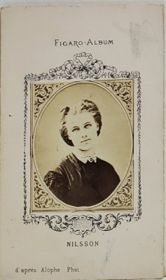 NILSSON , FIGARO ALBUM , D &amp;#039;APRES ALOPHE PHOT. , FOTOGRAFIE TIP C.D.V. , 1870 foto