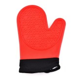 Cumpara ieftin Manusa din silicon termorezistent si textil pentru bucatarie, rosu
